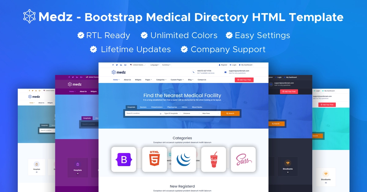 Medz - Medical Directory HTML Template