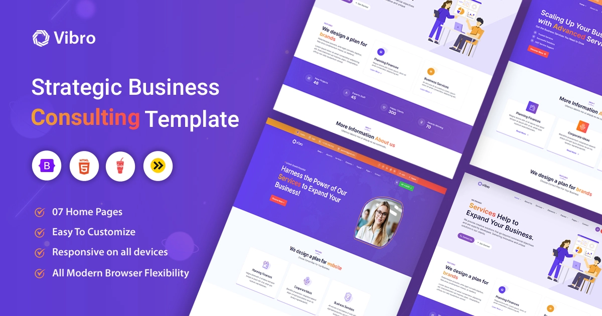 Vibro - Business Consulting HTML Responsive Template