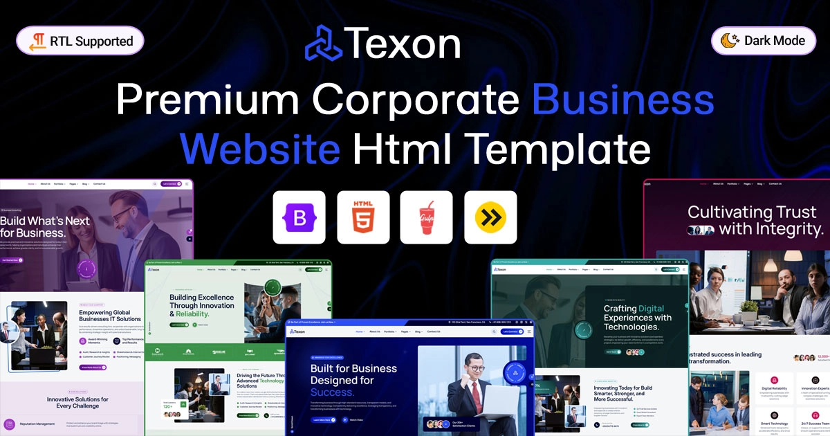 Texon – Corporate Business HTML Website Template