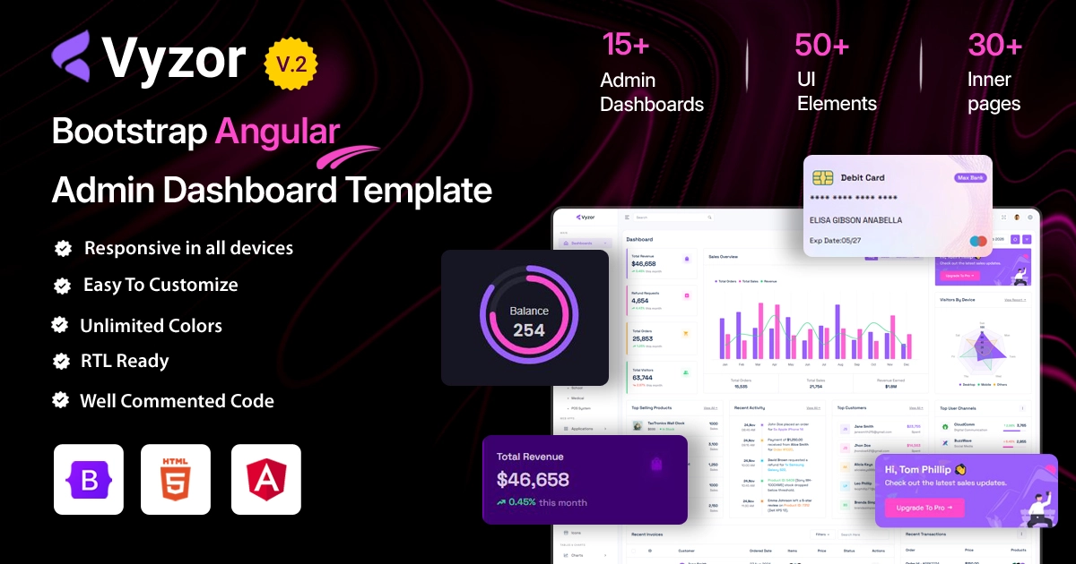 Vyzor Angular Admin Template
