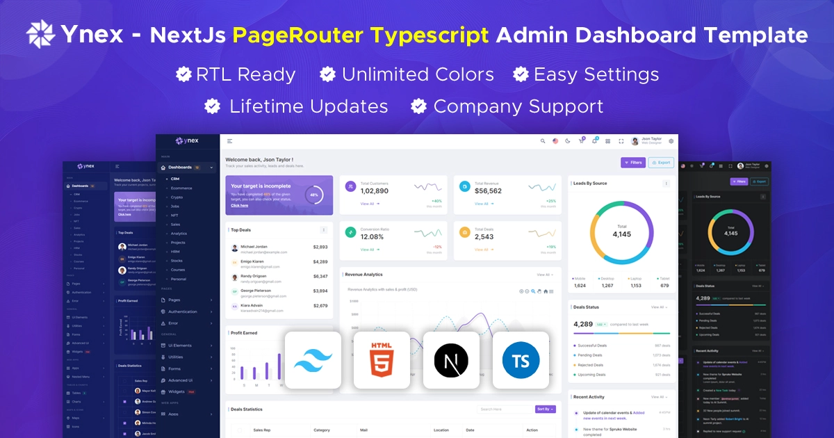 15+ Best Next.js Admin Dashboard Templates for Fast, Scalable Apps (2026)