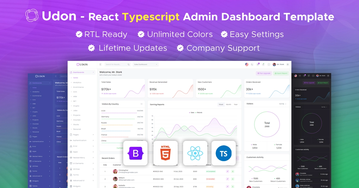 Udon Admin Template