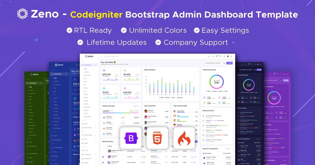 Zeno Admin Template