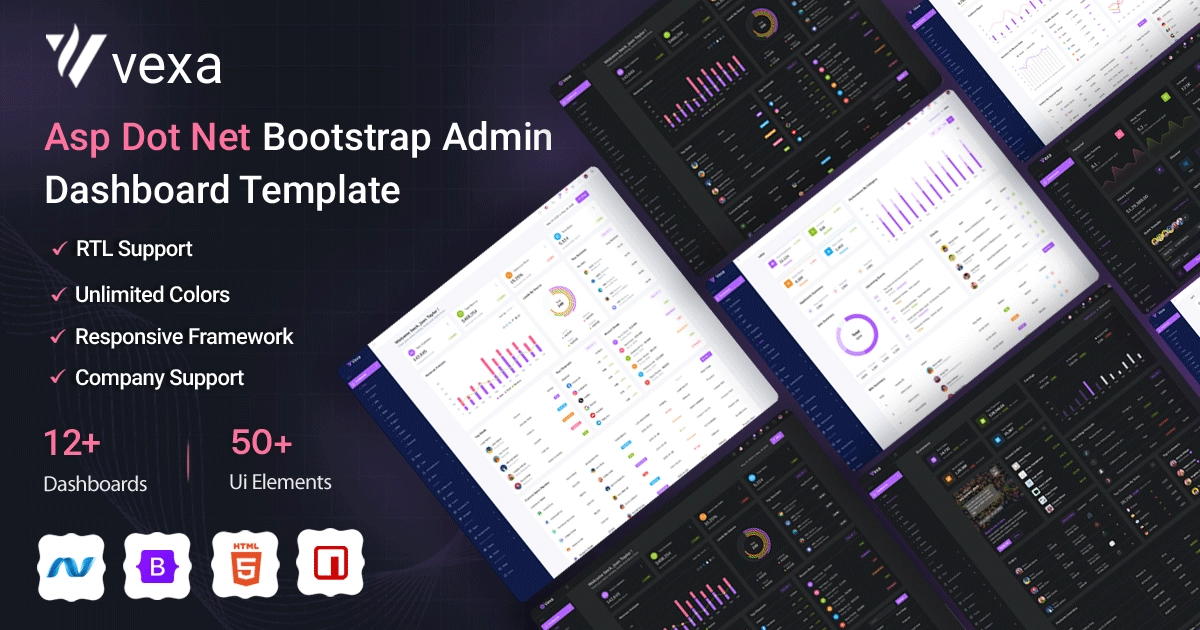 Vexa Dotnet Dashboard Template