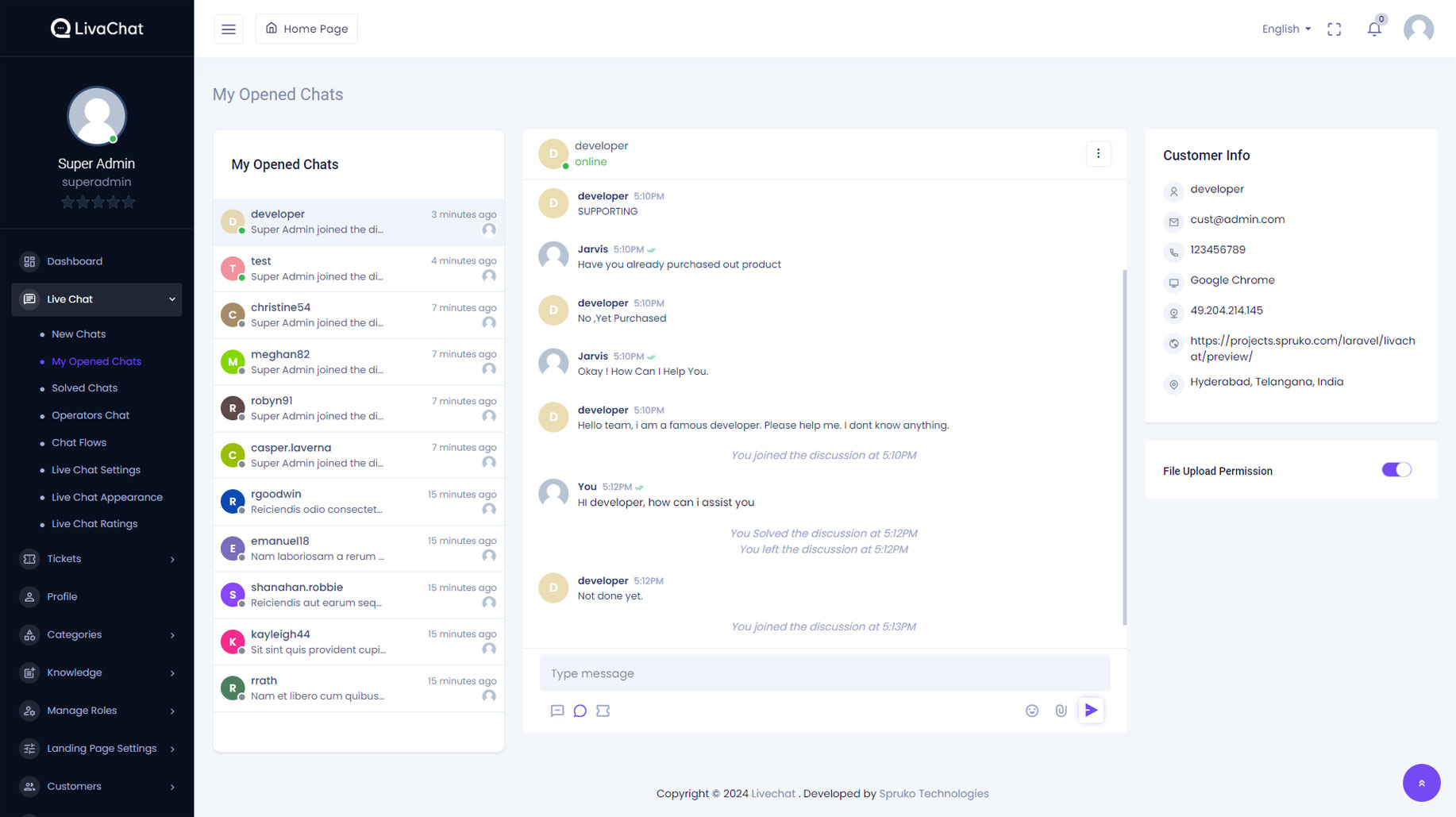LivaChat Helpdesk Ticketing Software