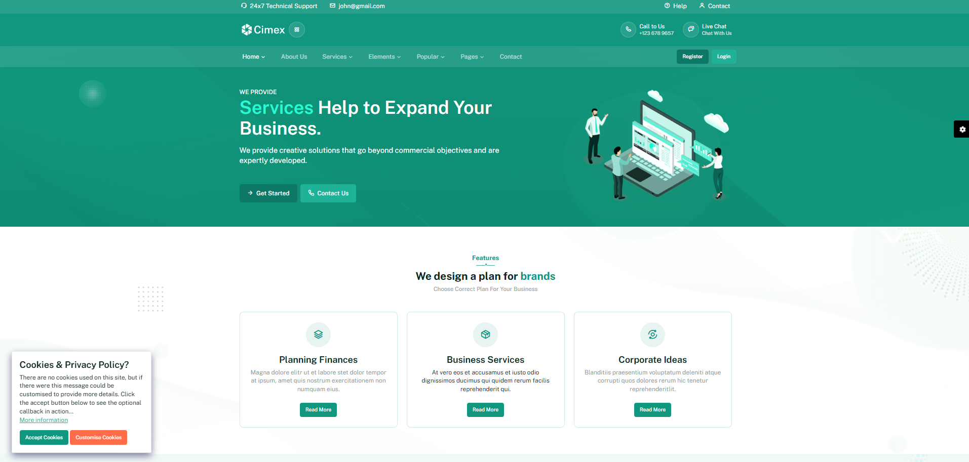 Business Consulting Website Template