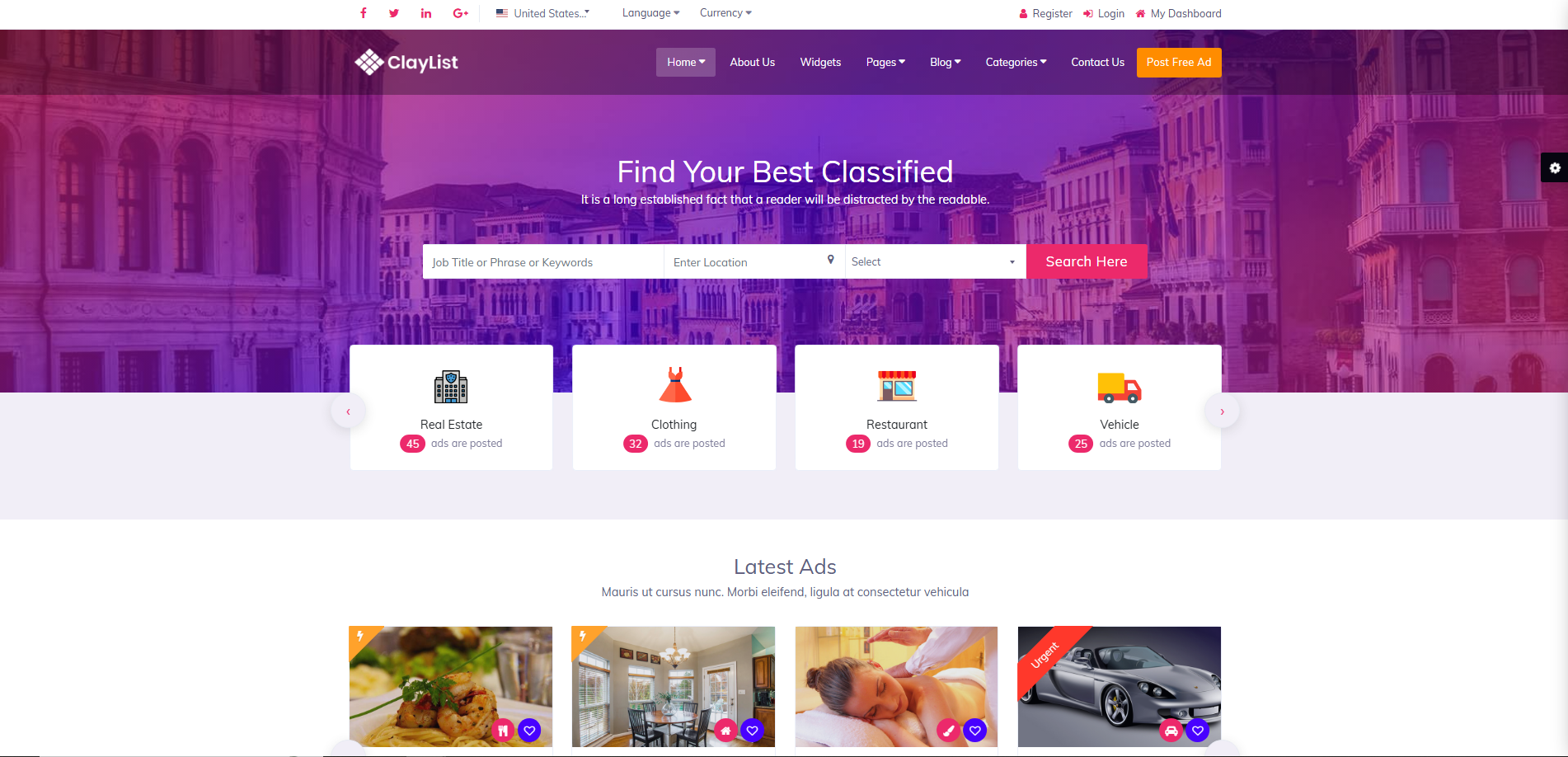 Directory Listing HTML Template