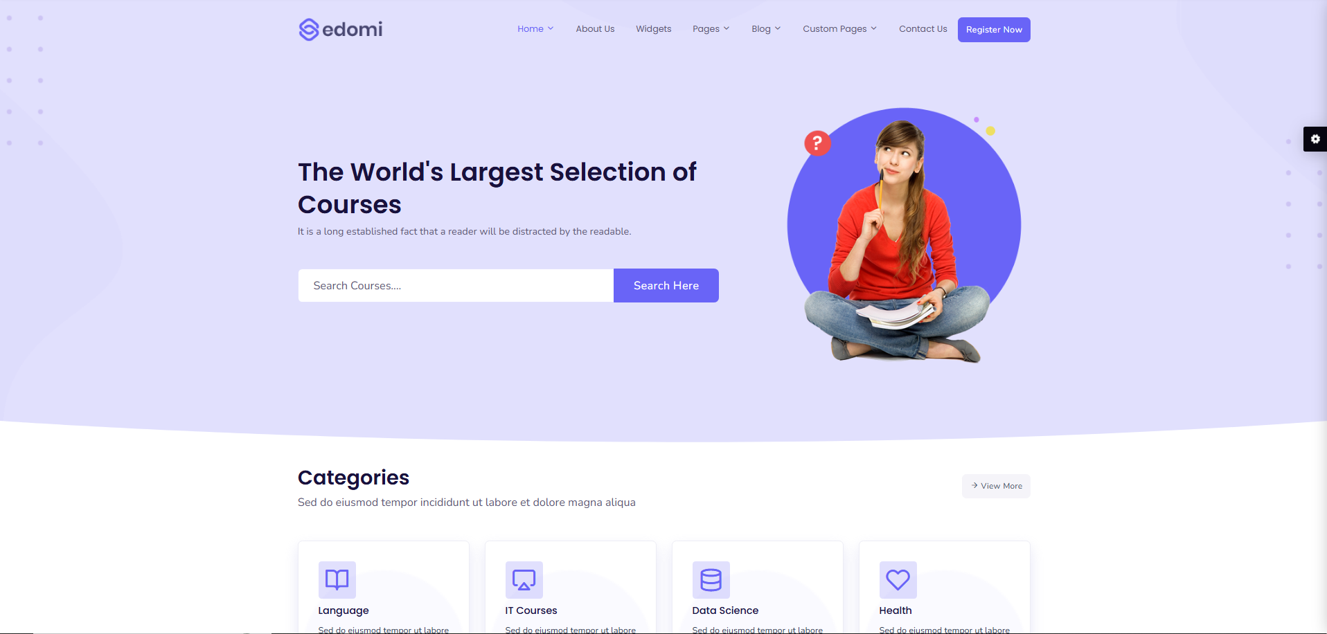 Online Education Website Template