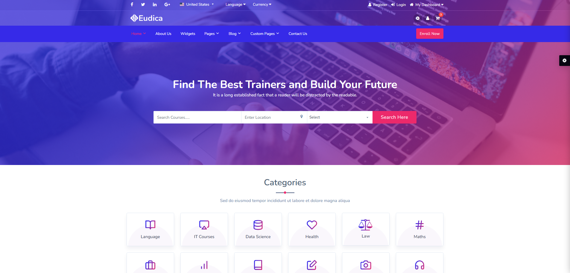 Course Selling Website Template