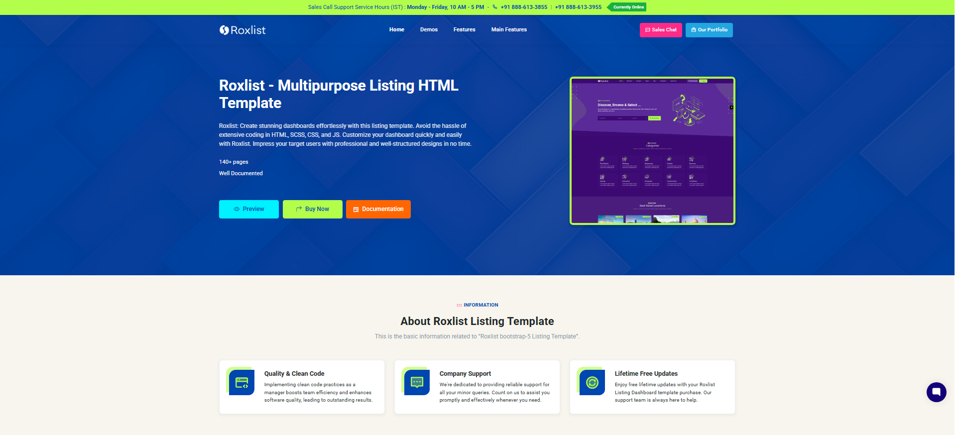 Directory Listing Website Template