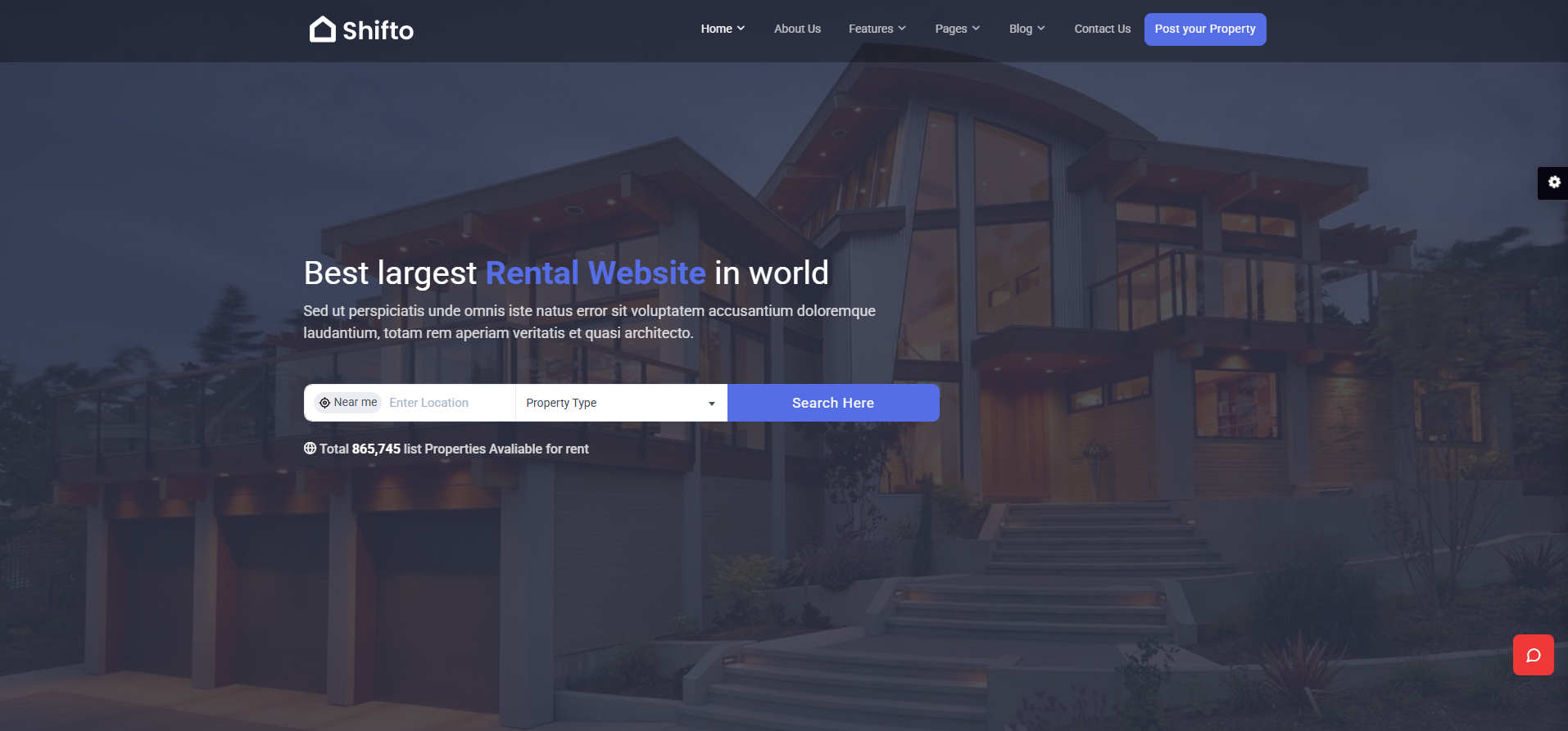 Rental Listing Website Template