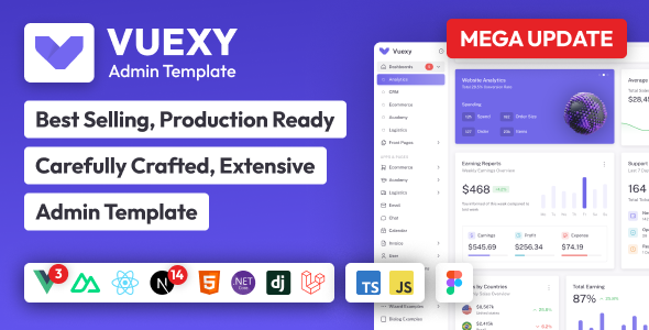 Admin Template Dashboard